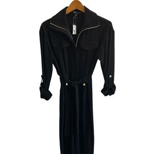 Maje Black Long-Sleeve Jumpsuit NWT